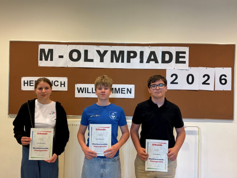 3. Gesamtrang bei der Mathematikolympiade!